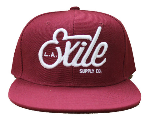Exile Classic Snapback Burgandy